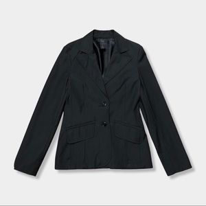 Frenchi Nordstrom Black Fitted Career Work Business Blazer Dress Suit Jacket S